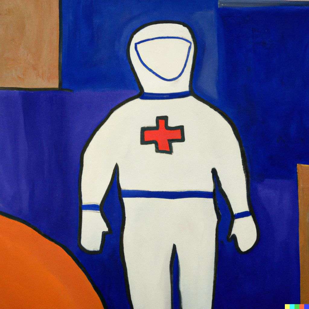 an astronaut, painting by Henri Matisse